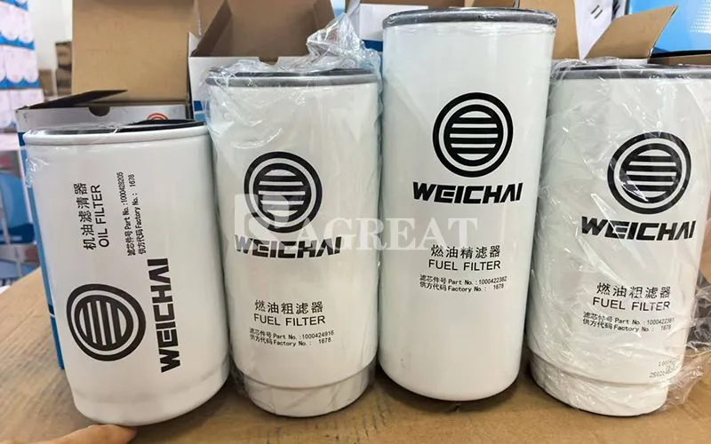 Diesel Engine Fuel Filter Cartridges1000700909 For Weichai WD615 WD10 Engine